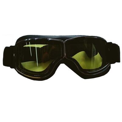 GAFAS GOOGLES SUPRA NEGRAS CRISTAL AMARILLO