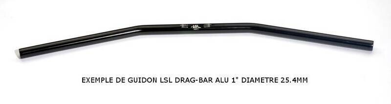 Manillar Drag Bar AD 2.1/1, negro LSL 162AD02.1MB