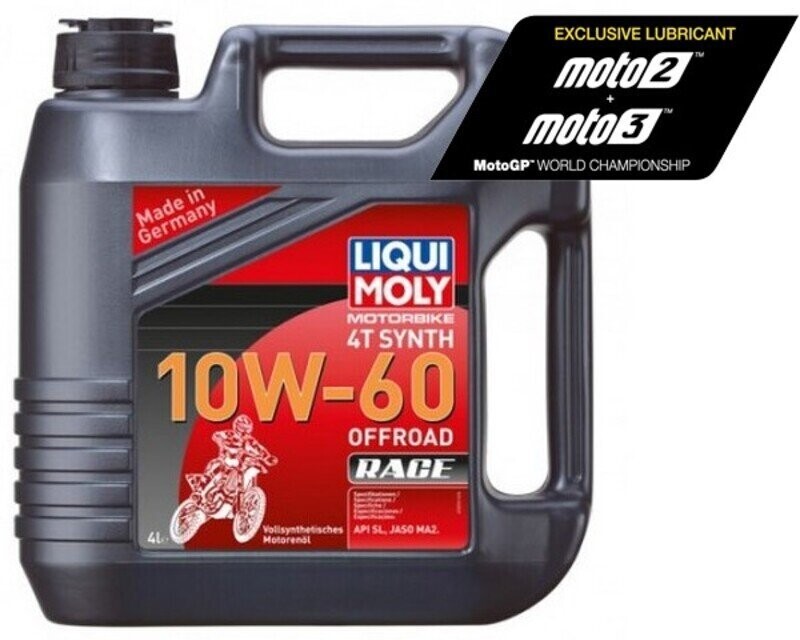 Garrafa de 4L aceite Liqui Moly 100% sintético 10W-60 Off road Race
