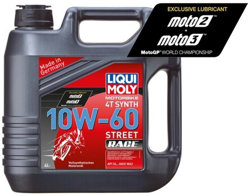 Garrafa de 4L aceite de motor Liqui Moly 100% sintético 10W-60 Race