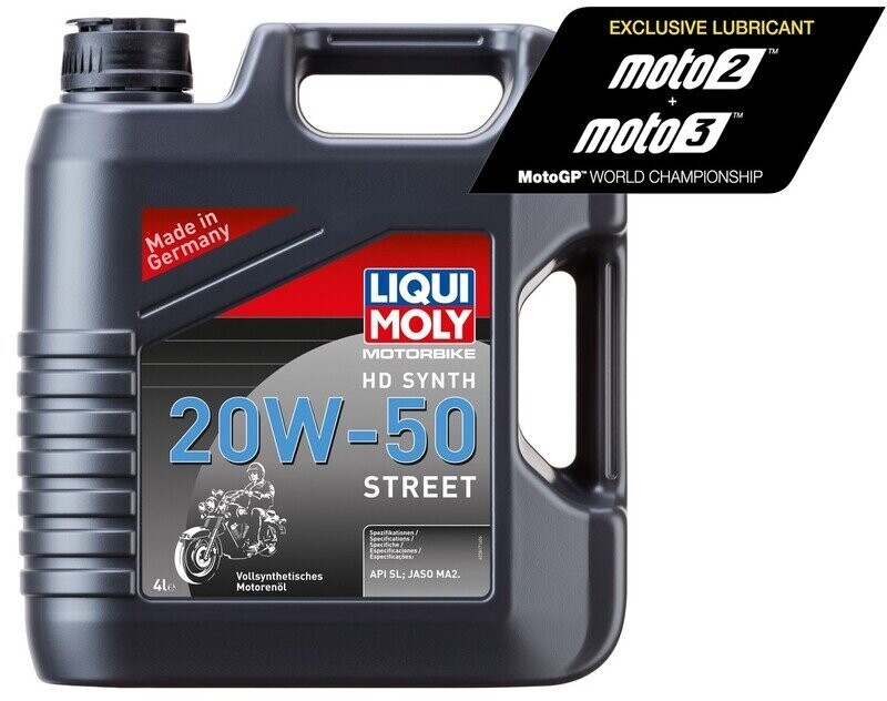 Garrafa 4L de aceite Liqui Moly HD 100% sintético 20W-50 Street