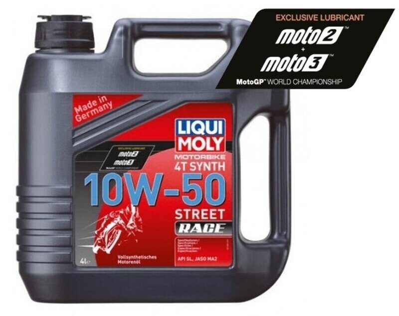Garrafa de 4L aceite Liqui Moly 100% sintético 10W-50 Street Race