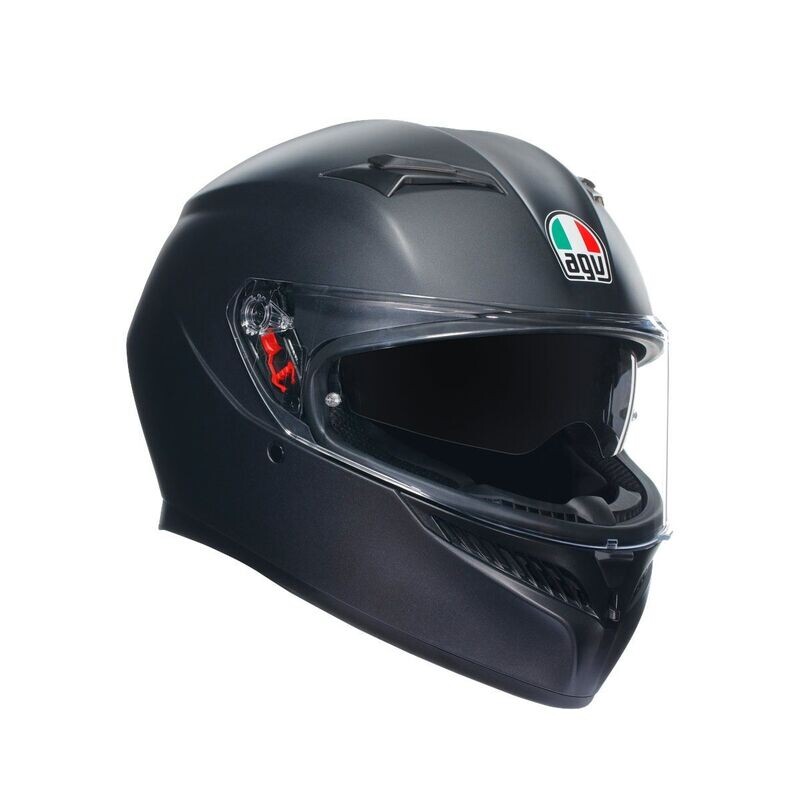 CASCO AGV K3 AGV E2206 MONO SETA BLACK MATT