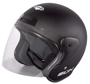 Stormer Casco Jet Sun Negro Mate