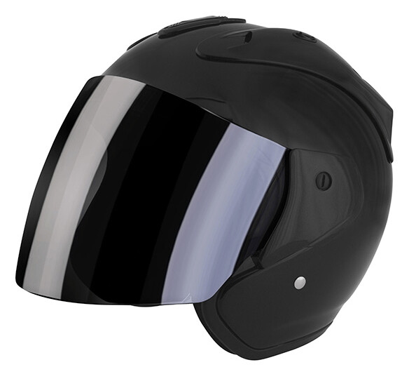 Stormer Casco Jet Sun Evo Negro Brillo