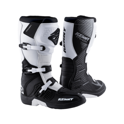 Kenny TRACK BOOTS BLACK WHITE