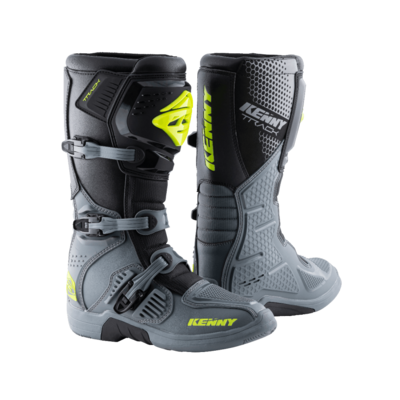 Kenny TRACK BOOTS GREY NEON YELLOW