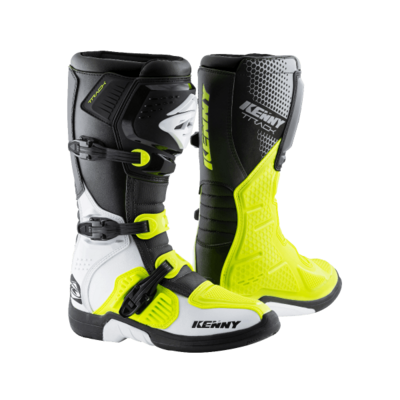 Kenny TRACK BOOTS WHITE NEON YELLOW