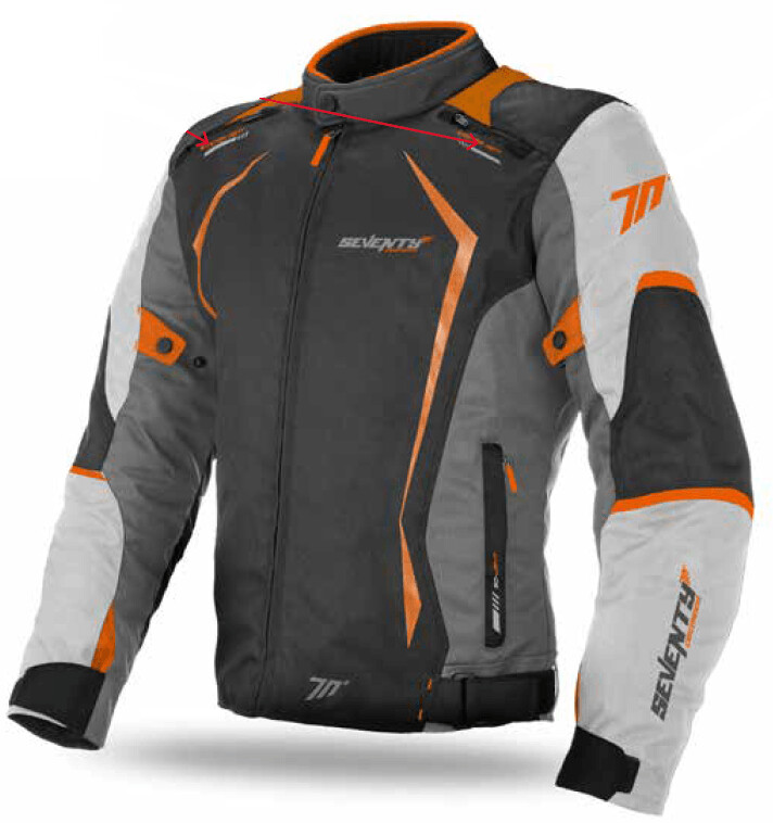 CHAQUETA SD-JR47 INVIERNO RACING HOMBRE GRIS OSCURO/ NARANJA