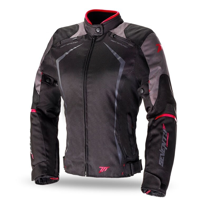 CHAQUETA SD-JR49 INVIERNO RACING MUJER NEGRO/ROJO