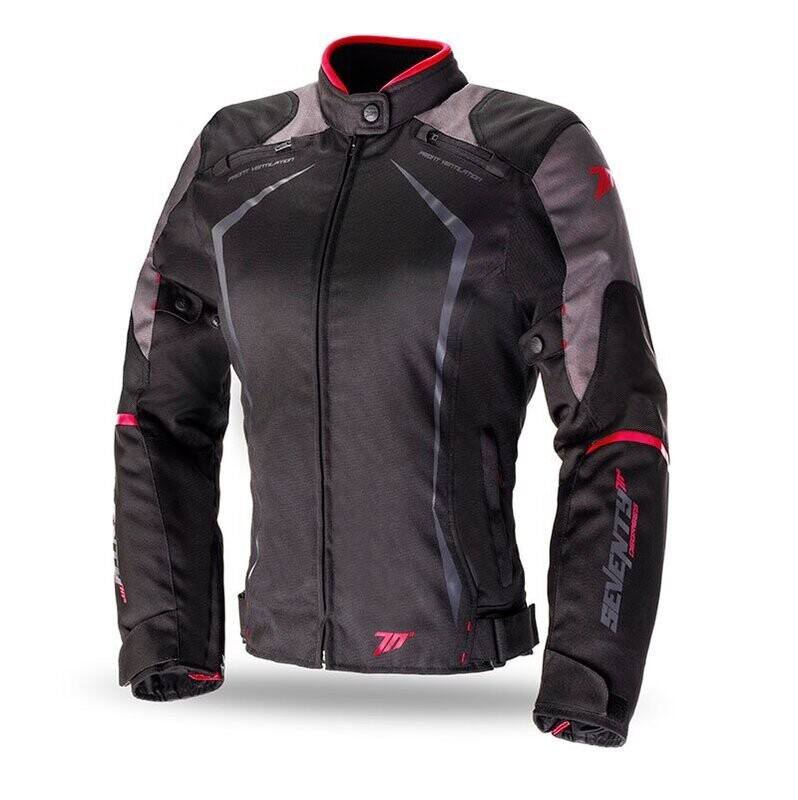 CHAQUETA SD-JR49 INVIERNO RACING MUJER NEGRO/ROJO