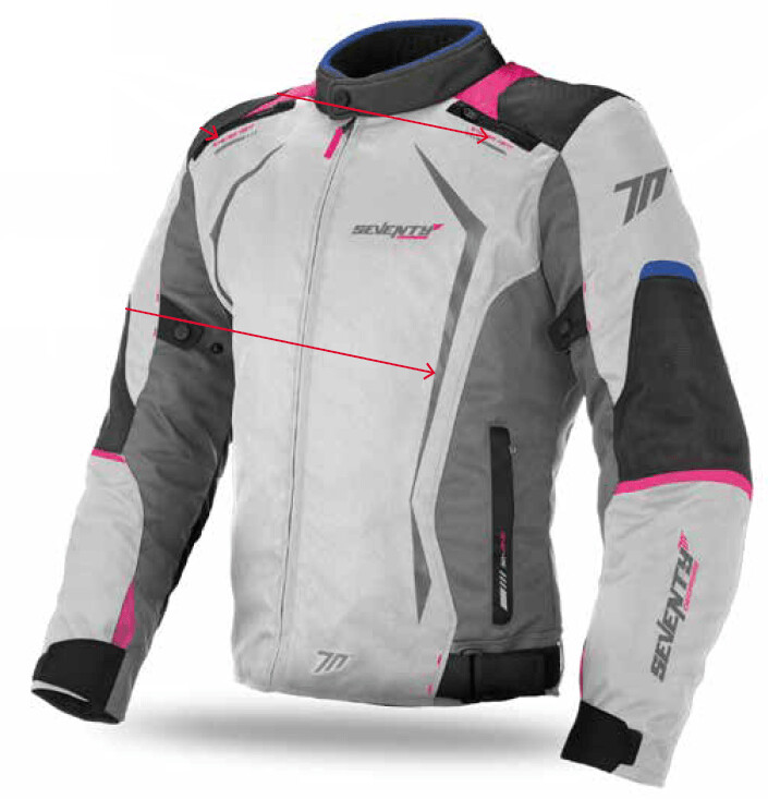 JACKET SD-JR49 WINTER RACING WOMAN ICE/BLUE/PINK