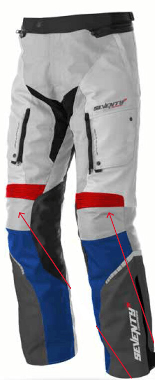 PANTALON SD-PT3 INVIERNO TOURING UNISEX ICE/ROJO/AZUL