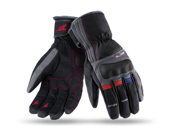 GLOVE SD-T25 WINTER TOURING WOMAN BLACK/DARK GREY/RED/BLUE