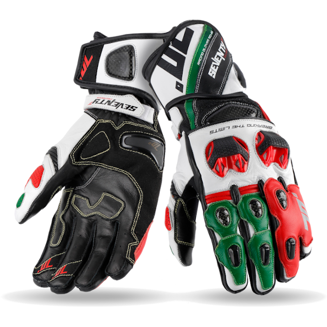 GUANTE SD-R12 VERANO RACING HOMBRE NEGRO/ROJO/VERDE