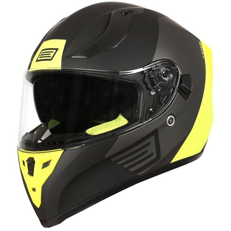 CASCO ORIGINE STRADA LAYER FLUO YELLOW/TITANIUM/BLACK MATT (ECE22.06)