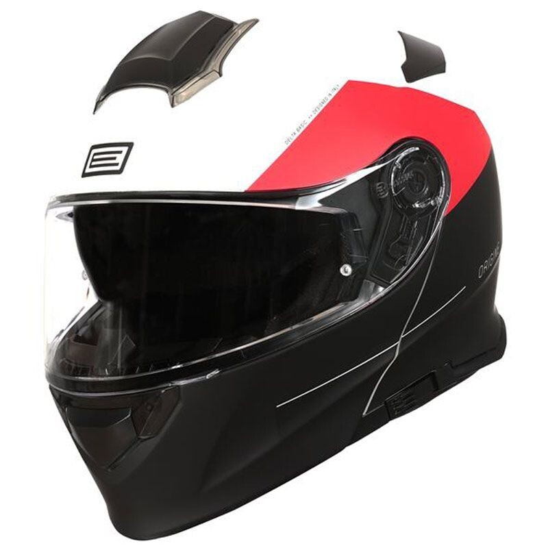 CASCO ORIGINE DELTA VIRGIN FLUO RED/BLACK/TITANIUM MATT (ECE22.06-P)