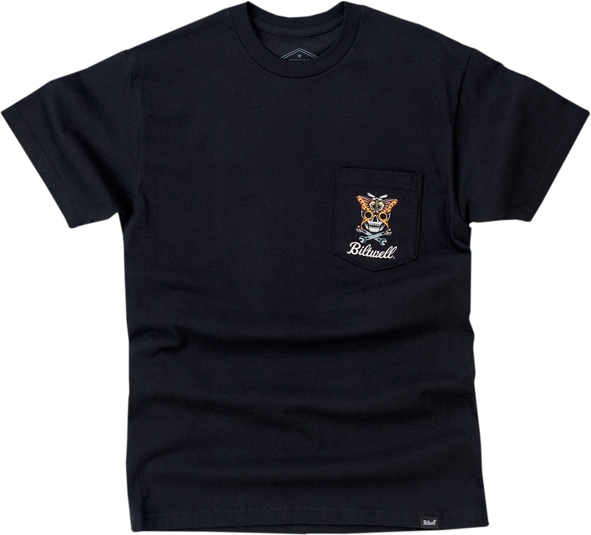 BILTWELL
TEE SKULL MTH PCK BLK