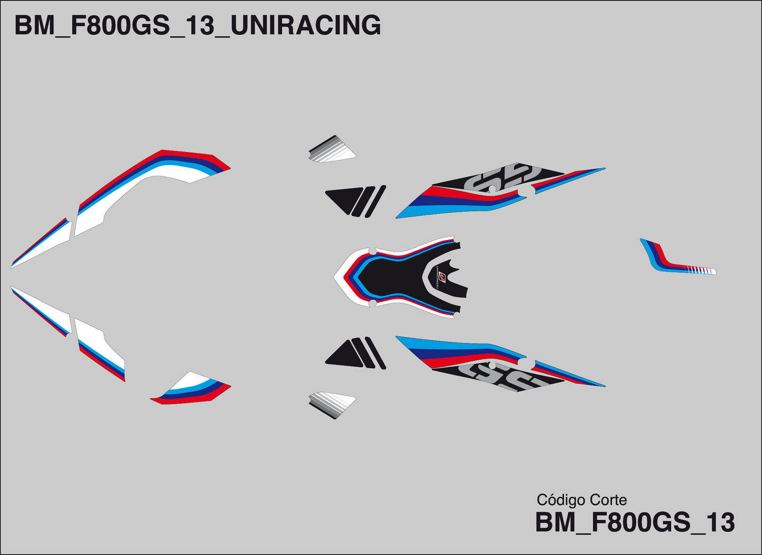 Kit adhesivos DECAL KIT BMW F800GS