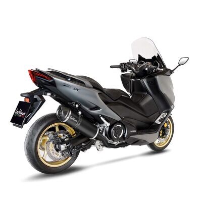 LV One Evo Black Edition Full-System Exhaust EXHAUST LV-12 FB SS 2/1 Y  T-MAX XP530/560 NO HOMO