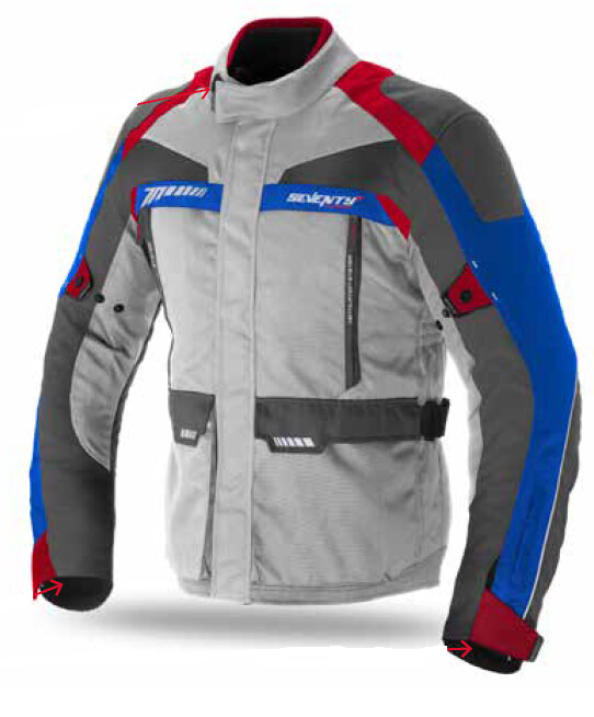 CHAQUETA SD-JT43 INVIERNO TOURING HOMBRE ICE/ROJA/AZUL