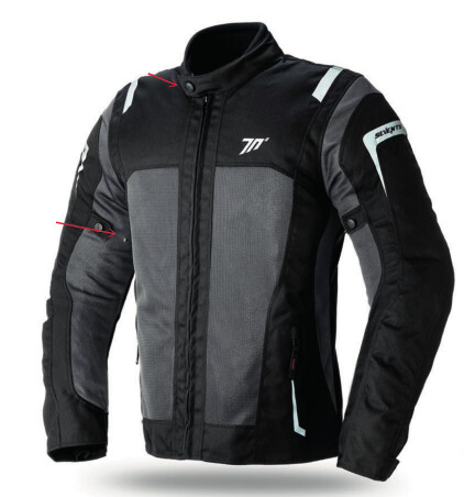 CHAQUETA SD-JT44 VERANO TOURING HOMBRE NEGRO/GRIS