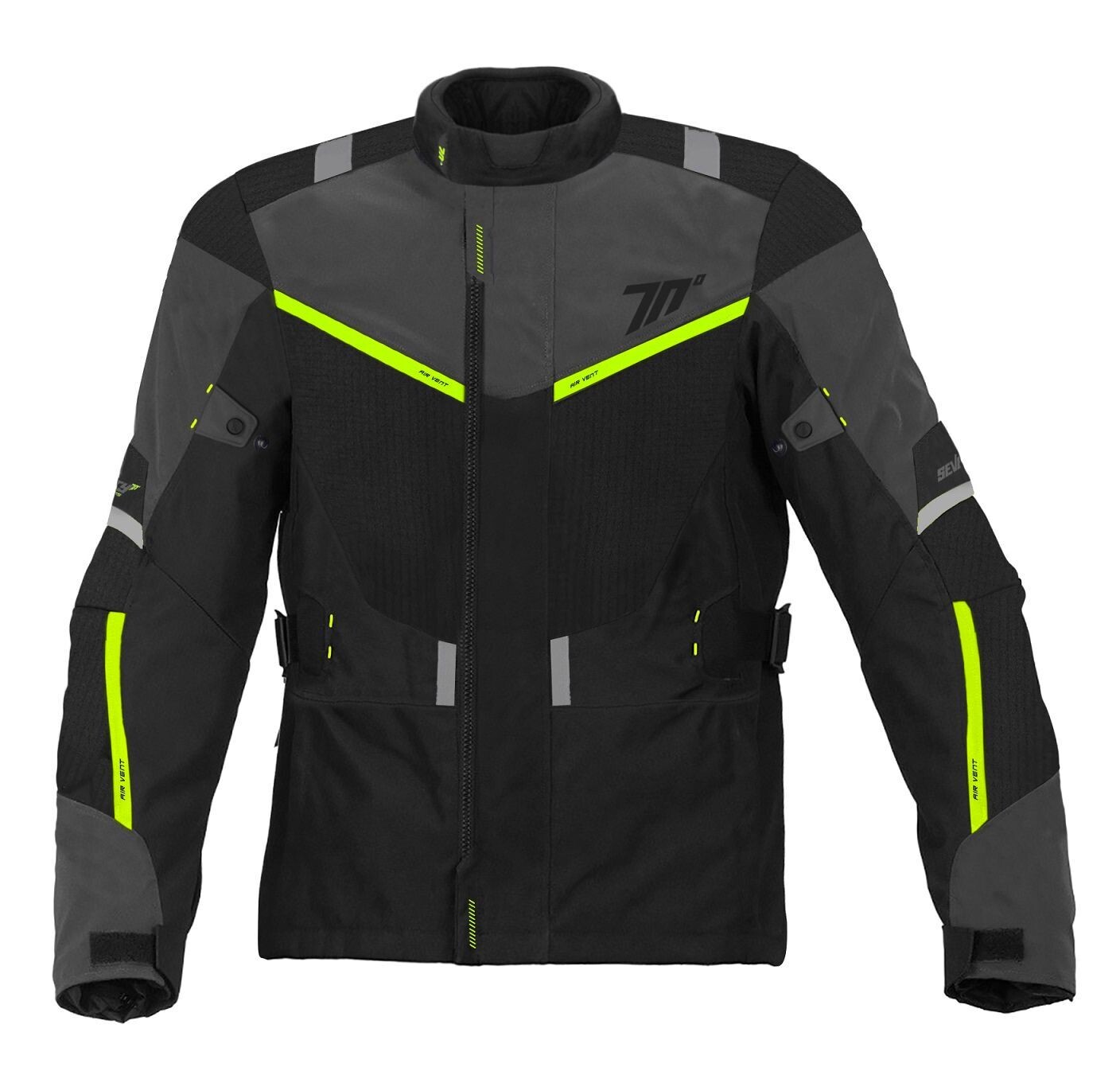 JACKET SD-JT83 WINTER TOURING MAN BLACK/FLUOR YELLOW