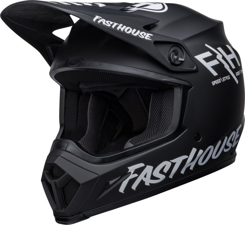 Casco BELL MX-9 Mips Fasthouse Prospect - Mate Negro/Blanco