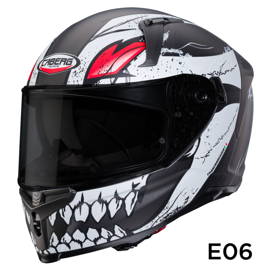 CABERG AVALON X PUNK MATT GREY/WHITE/RED