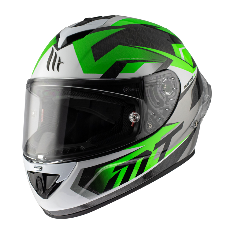 MT Helmet RAPIDE PRO FUGAZ A6 GLOSS PEARL FLUOR GREEN