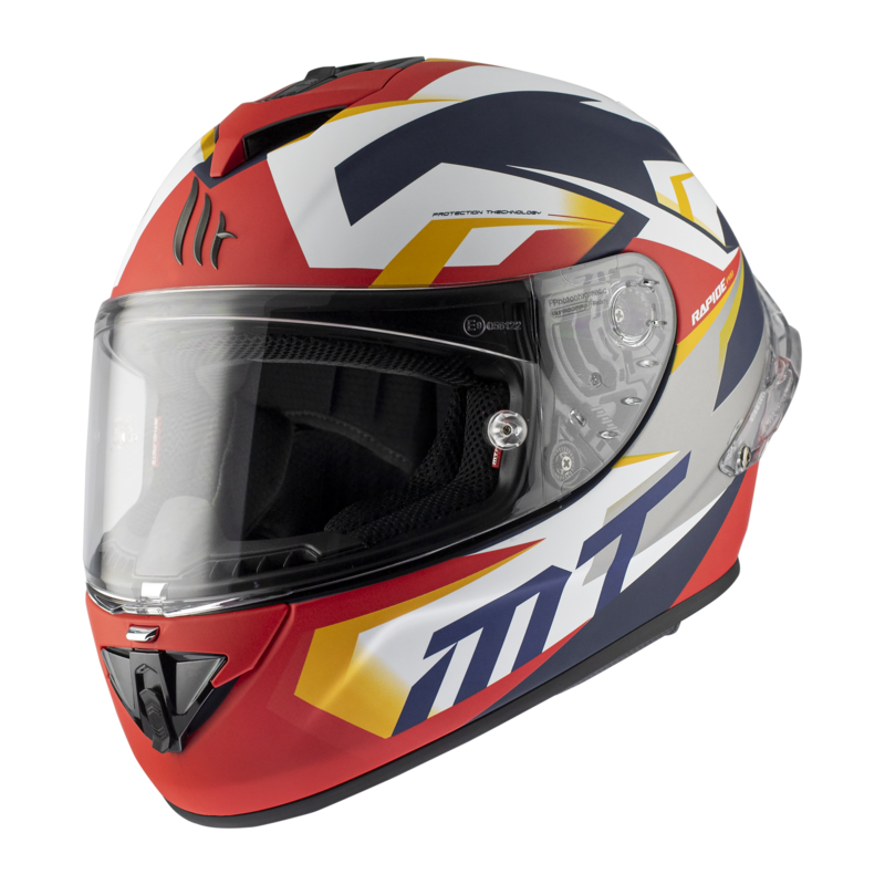 MT Helmet RAPIDE PRO FUGAZ I0 MATT PEARL WHITE