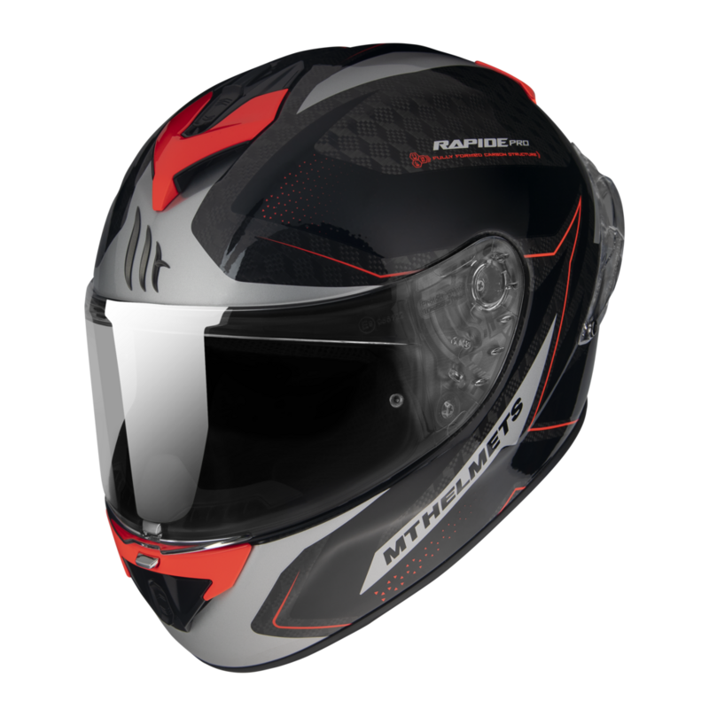 MT Helmet RAPIDE PRO MASTER B5 GLOSS FLUOR RED