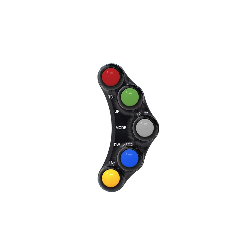 Jetprime Interruptor de manillar izquierdo 5 pulsador - Racing Ducati Hypermotard Hyperstrada Monster /R Diavel Panigale Streetfighter