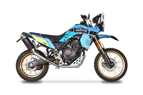 Silenciador Slip-On Dakar SPARK MUFFLER TENERE HIGH DARK Yamaha Tenere Homologado