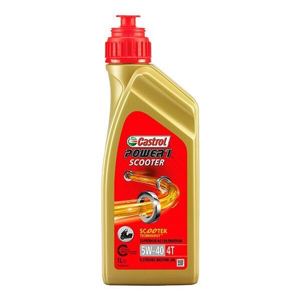 CASTROL  POWER 1 SCOOTER 4T 5W-40 SINTETICO 1L