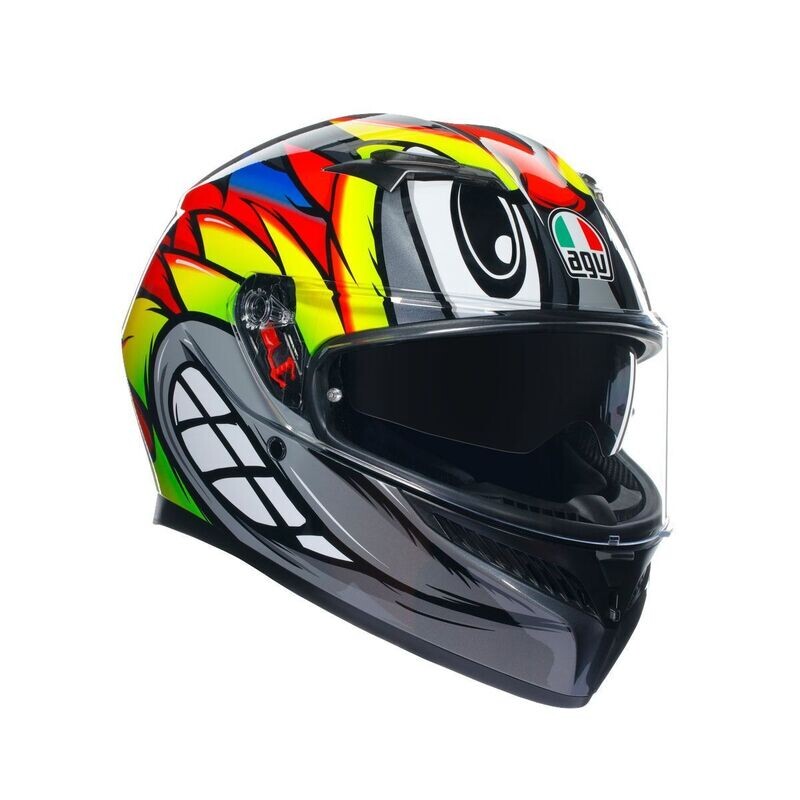 CASCO AGV K3 AGV E2206 BIRDY 2.0 GREY/YELLOW/RED
