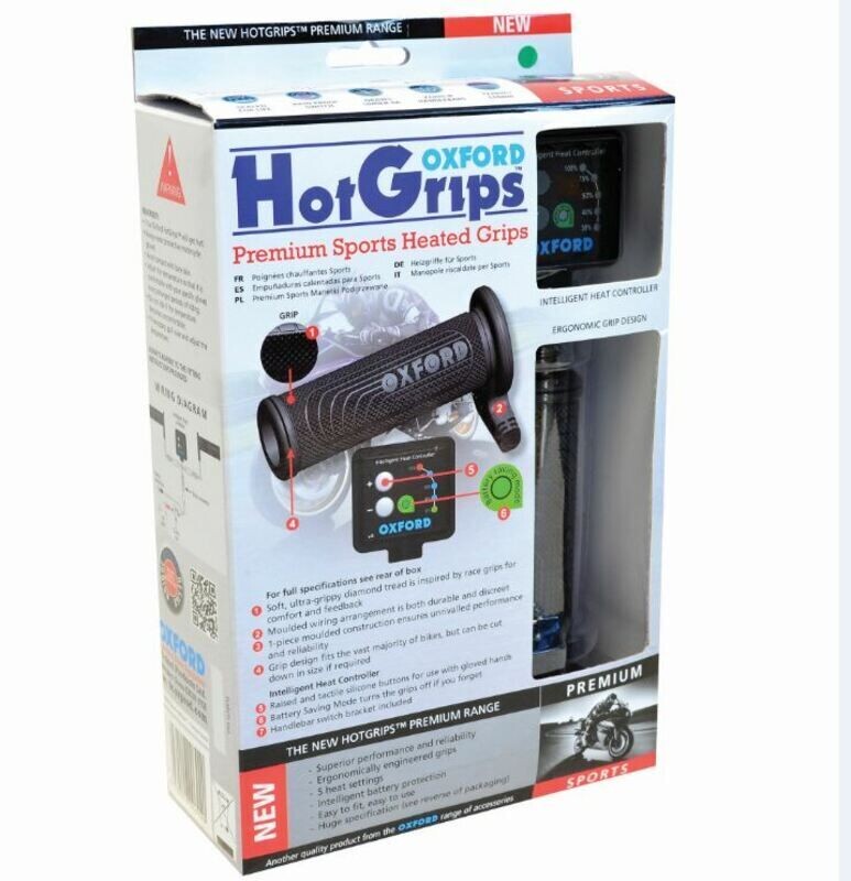 Puños calefactables Sport premium con interruptor V8 Oxford OF692