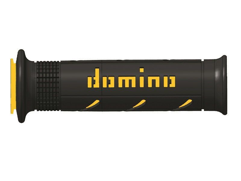 Puños racing DOMINO super soft 126mm negro/amarillo A25041C4740
