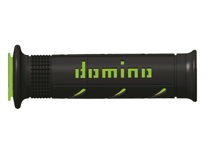 Puños racing DOMINO super soft 126mm negro/verde A25041C4440