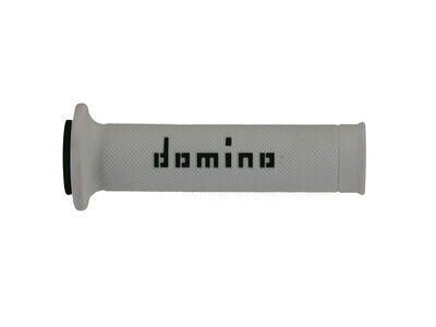 Puños racing DOMINO 126mm blanco/negro A01041C4046