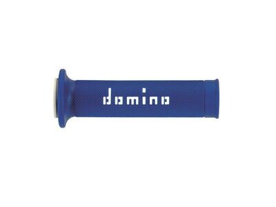 Puños racing DOMINO 126mm azul/blanco A01041C4648