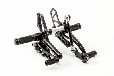 LSL Standard Rearset Black BMW R 1200 Nine-T Estriberas