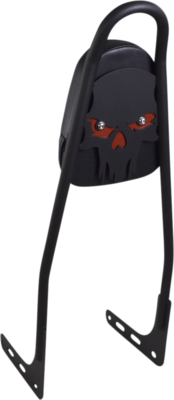 Respaldo de una pieza, MOTHERWELL SISSY BAR SKULLMB RED PAD Respaldo de una pieza, MOTHERWELL SISSY BAR SKULLMB RED PAD