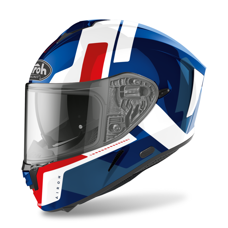 Airoh Spark Shogun azul/rojo brillo