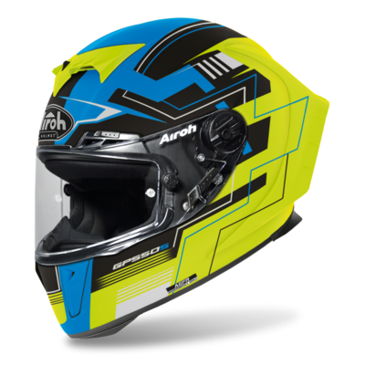 Airoh GP 550 S Challenge azul/amarillo mate
