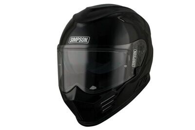 Simpson Venom Tanto Full Face Helmet Negro Brillo