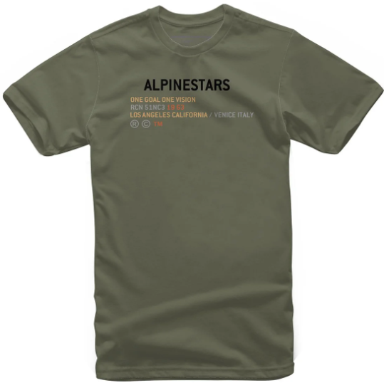 CAMISETA ALPINESTARS QUEST TEE MILITARY GREEN