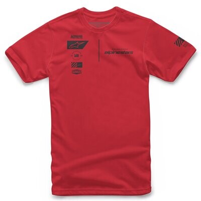Camiseta Alpinestars Position Hombre Manga Corta Rojo Camiseta Alpinestars Position Hombre Manga Corta Rojo