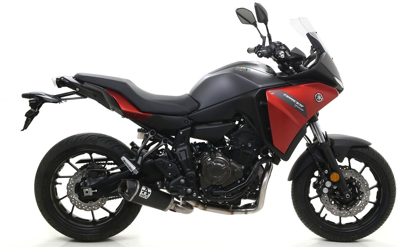 71920PKN - Silenciador Escape Arrow Works Nichrom Dark Yamaha Tracer 700 (20 en adelante)