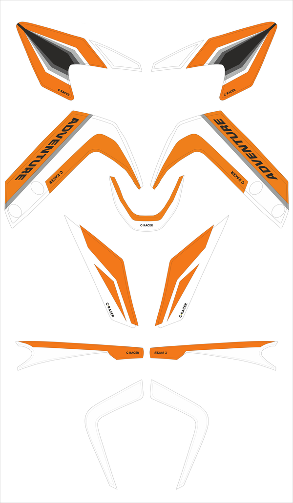 Set vinilos C-RACER
STICKER KIT KTM390ADV WHT